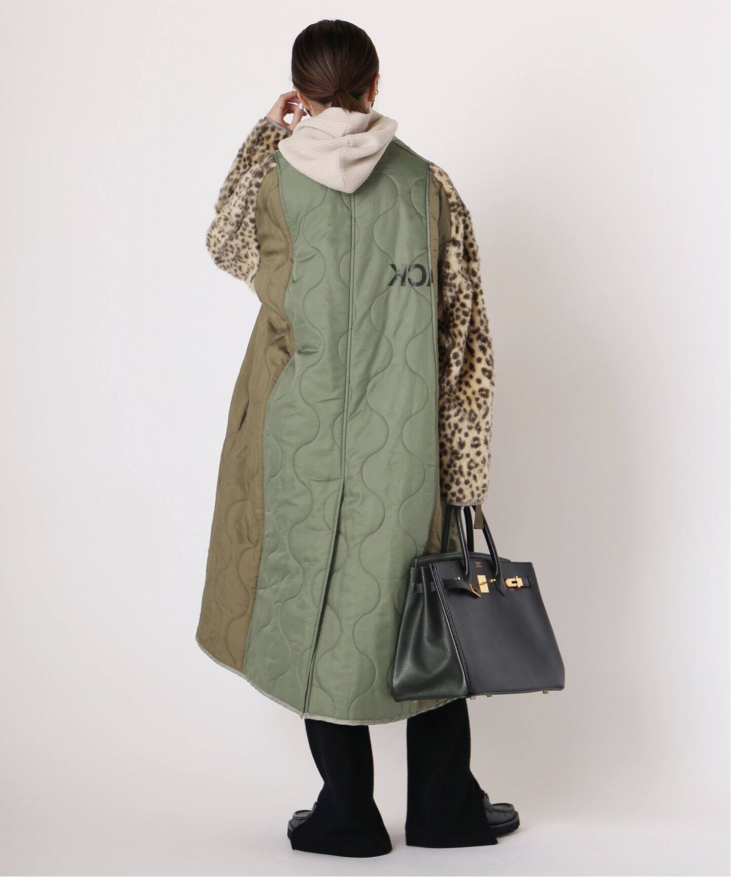STAND ALONE/スタンド アローン】LEOPARD MILITARY QUITED 
