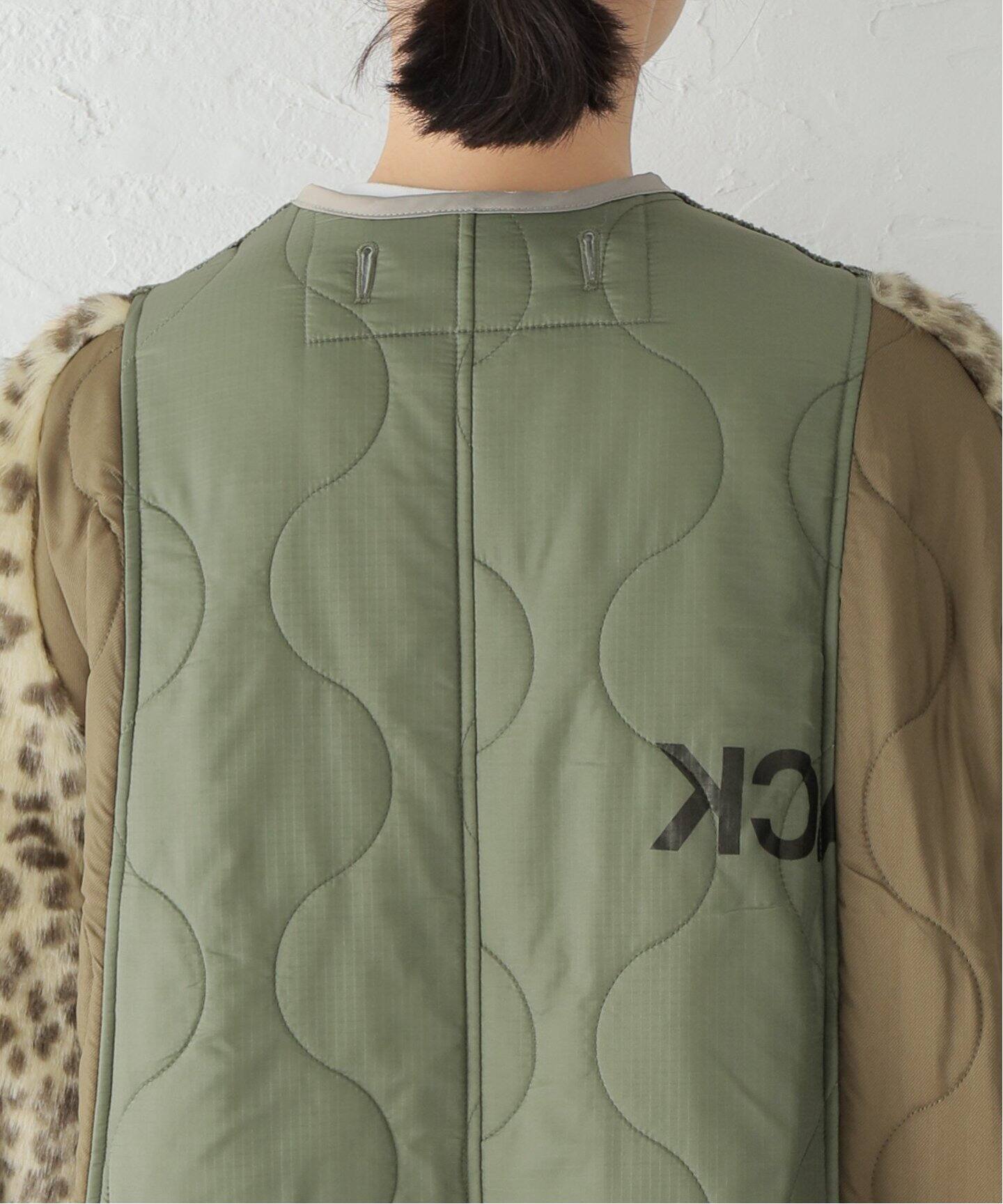STAND ALONE/スタンド アローン】LEOPARD MILITARY QUITED コート 