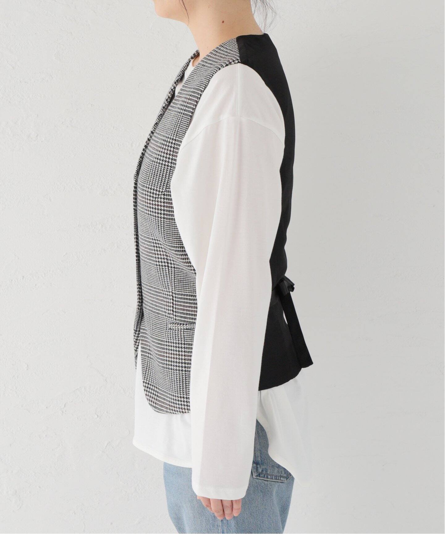 LUTZ HUELLE/ルッツ ヒュエル】MARGO CHECK ベスト（ベスト  