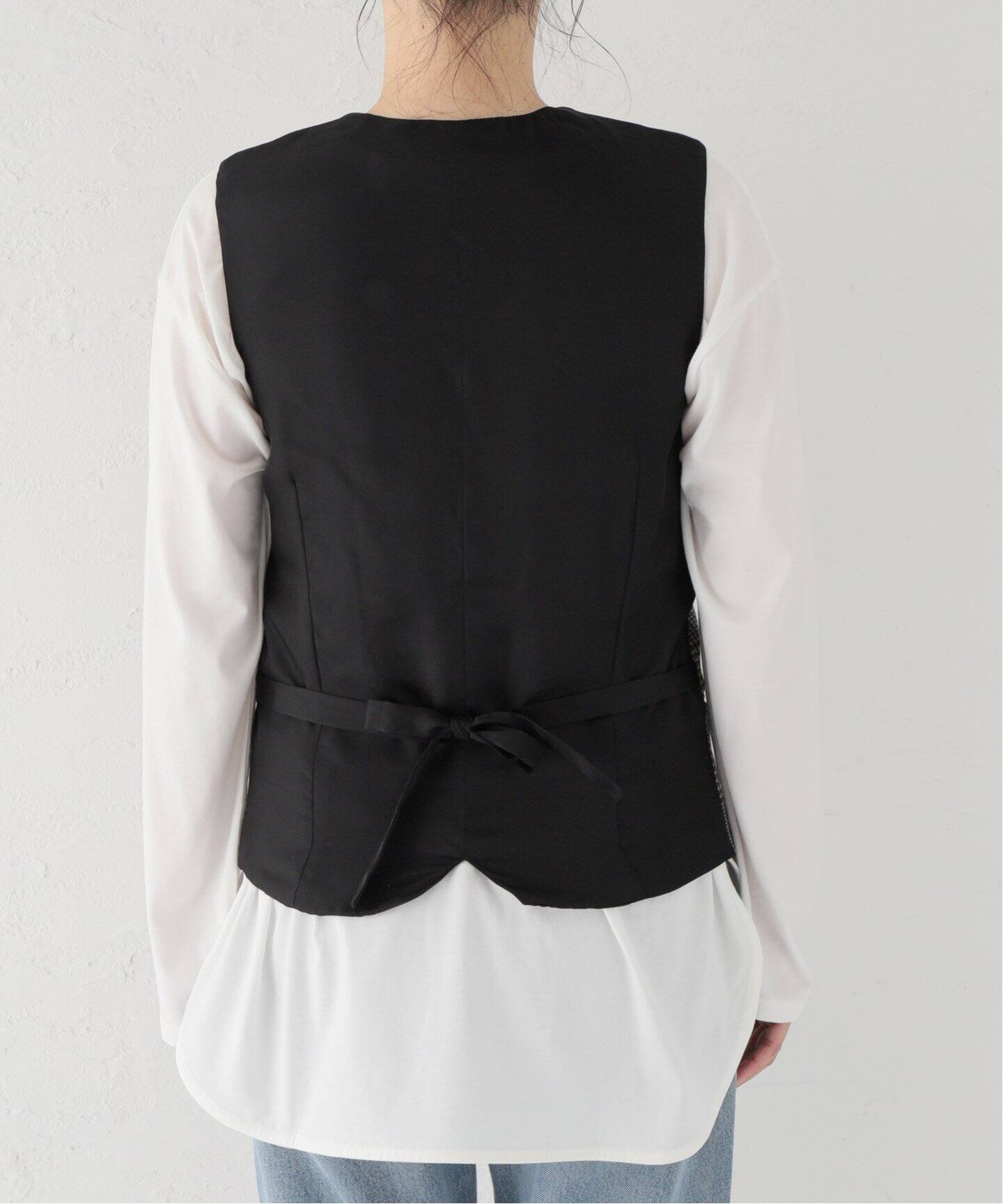 LUTZ HUELLE/ルッツ ヒュエル】MARGO CHECK ベスト（ベスト  