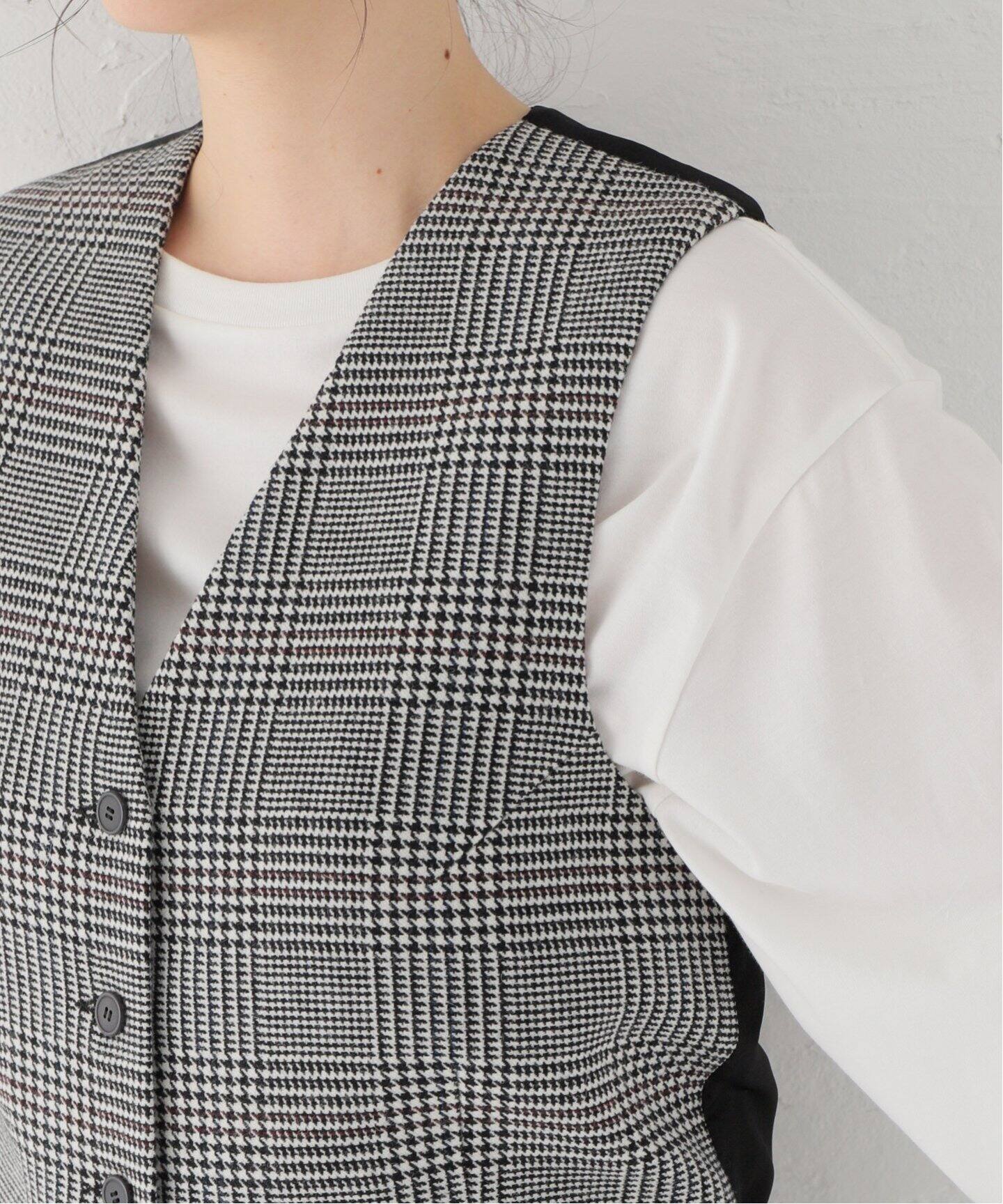 LUTZ HUELLE/ルッツ ヒュエル】MARGO CHECK ベスト（ベスト  