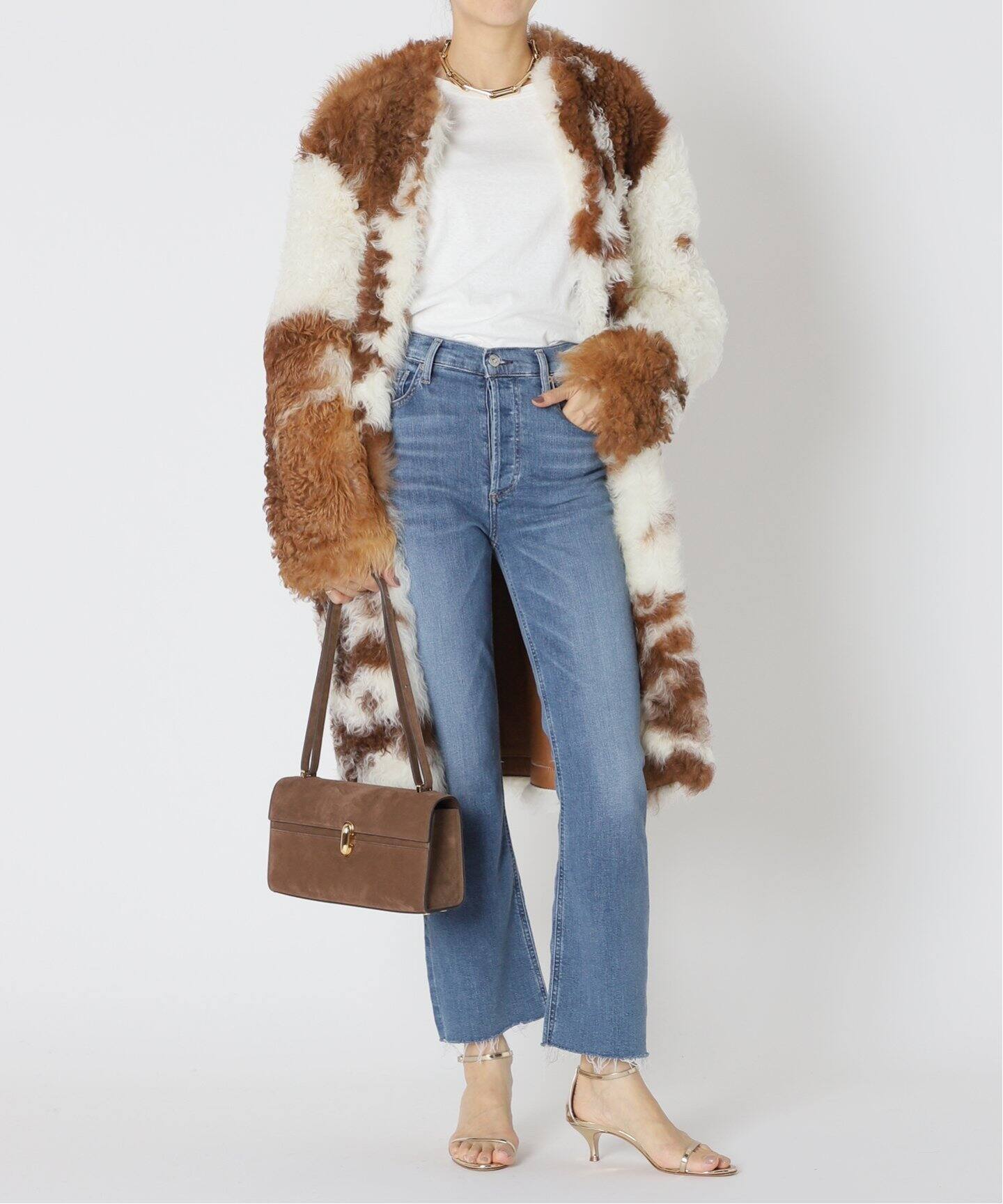 DSQUARED2/ディースクエアード】Cocoon オーバーコート（ムートン 