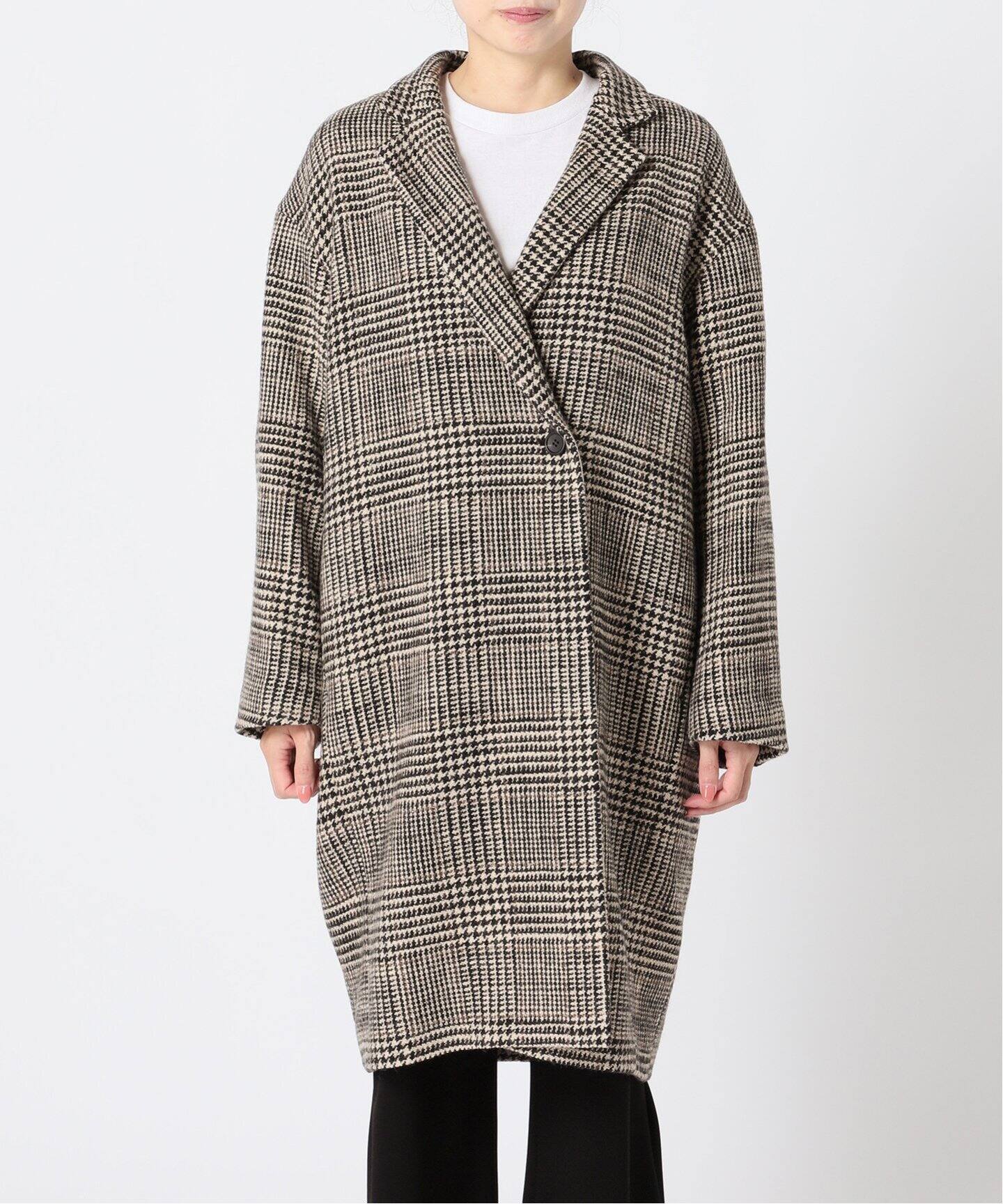 Check W Coat（その他ブルゾン／アウター）｜L 