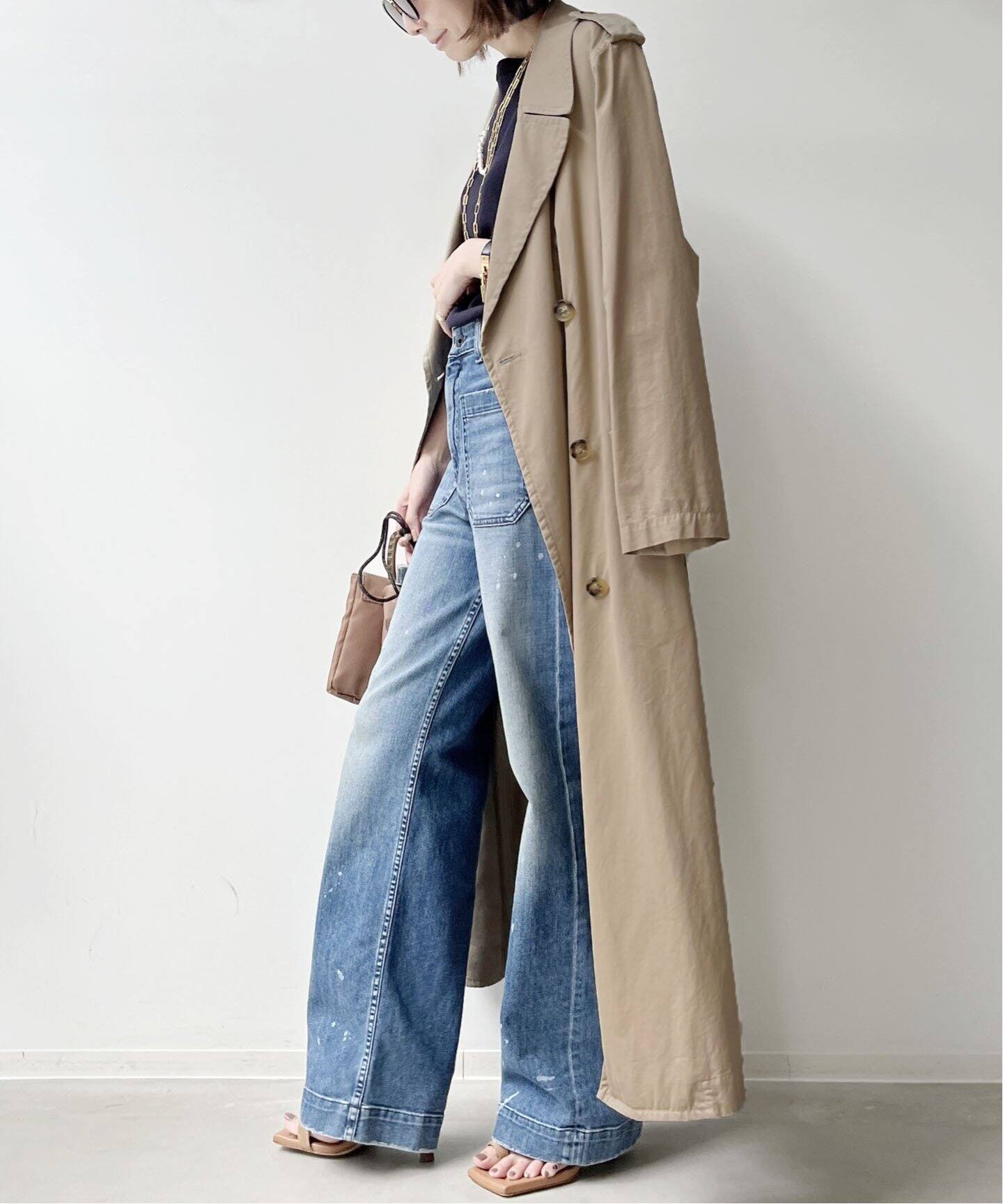 Oversize Trench Coat（トレンチコート）｜L 