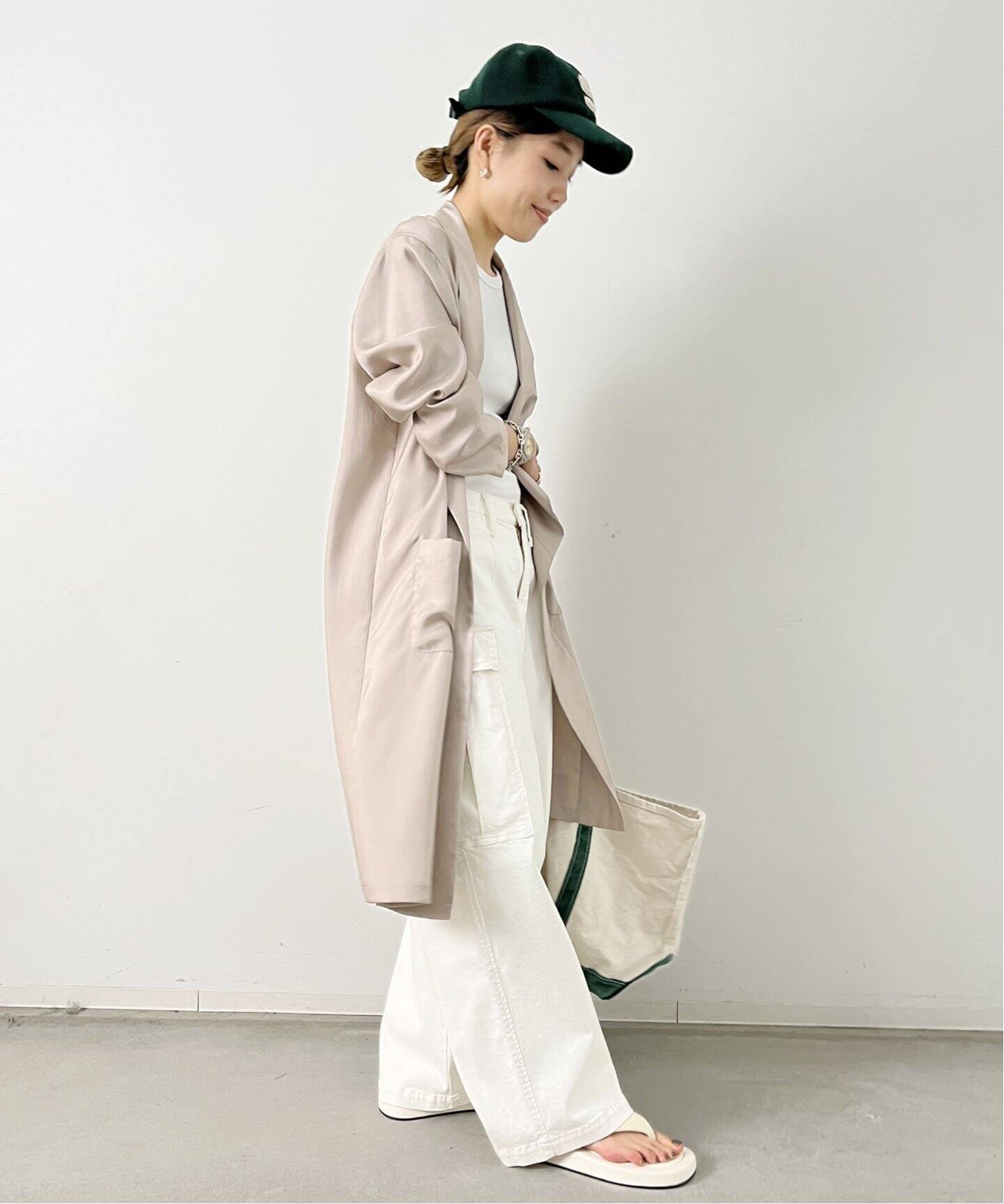 Shawl Collar Satin Gown（その他ブルゾン／アウター）｜L