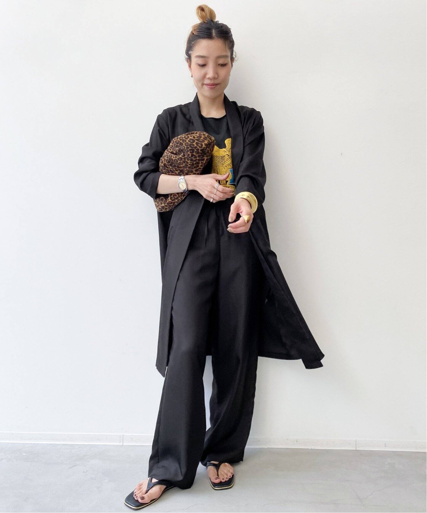 Shawl Collar Satin Gown（その他ブルゾン／アウター）｜L 