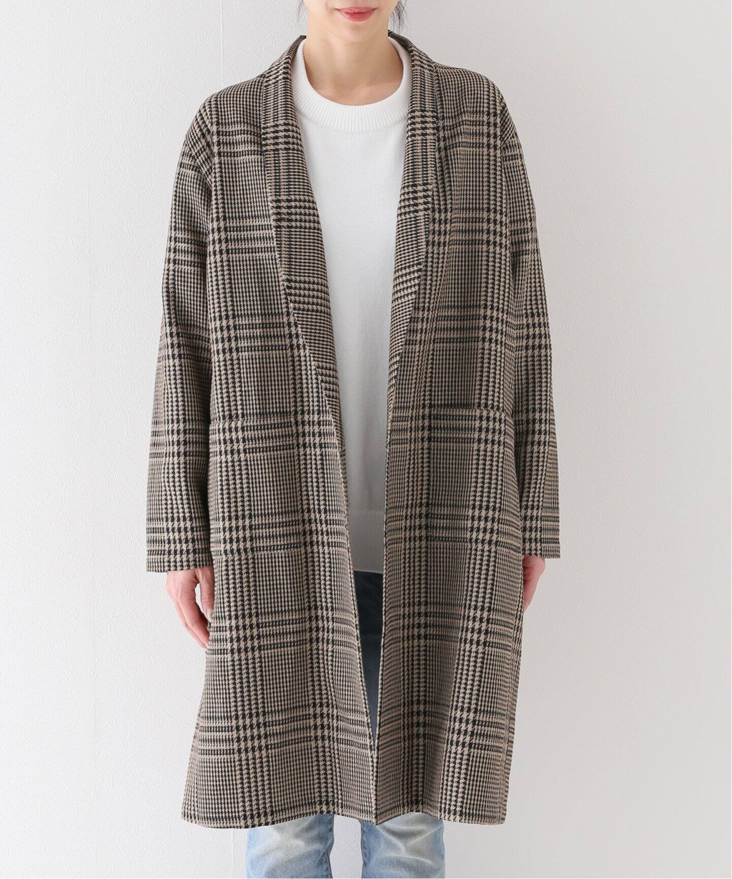 CHECK LINEN COAT（その他ブルゾン／アウター）｜L