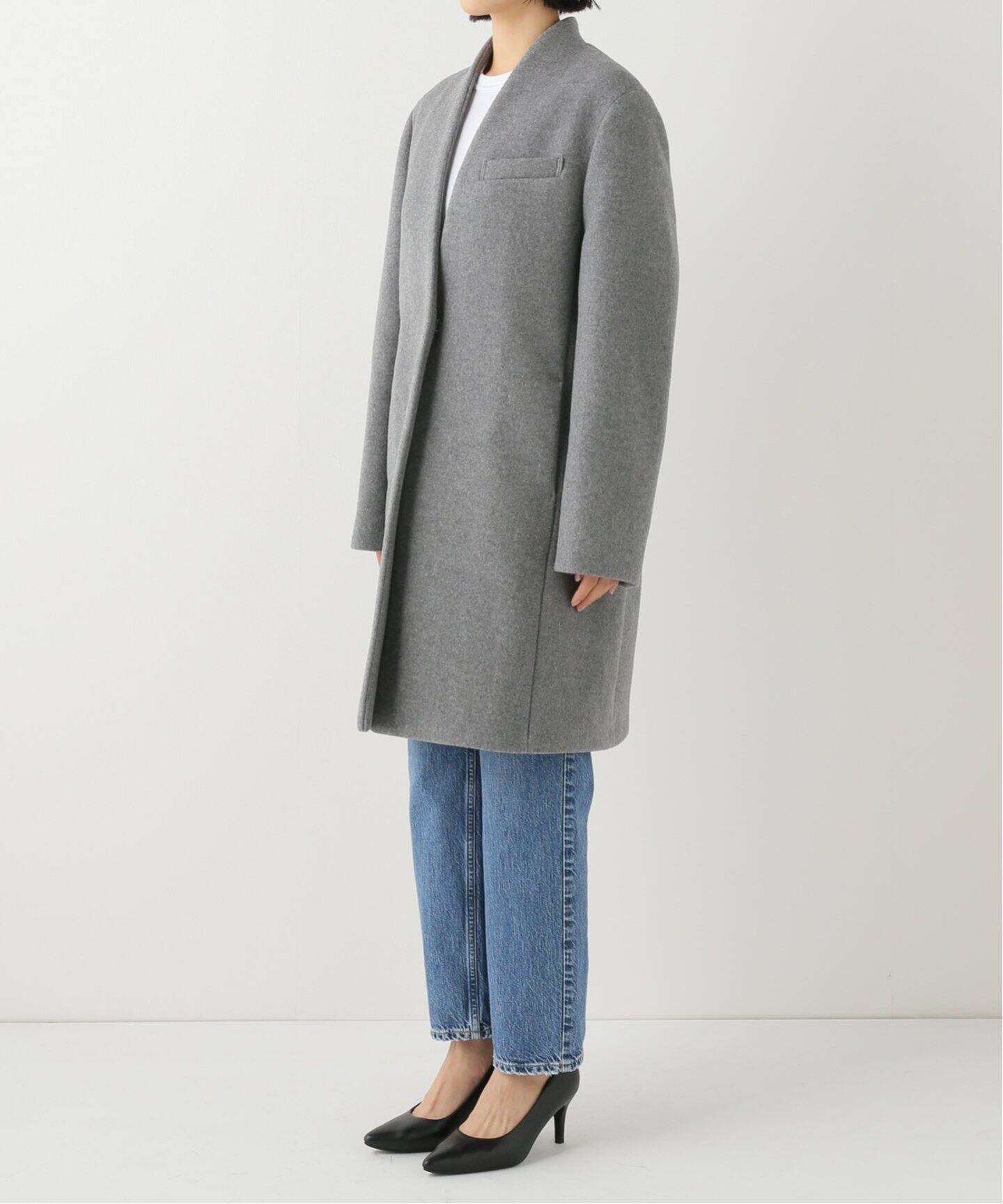 新品 湿っぽい WRYHT リバーシブルノマディックラップコート 定価97500  