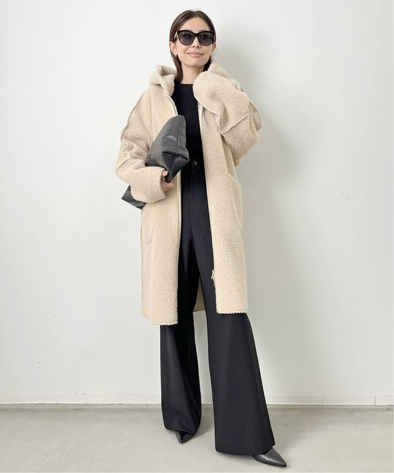 Lou Andrea/ルーアンドレア】Mouton Fake Hood Coat（その他ブルゾン 