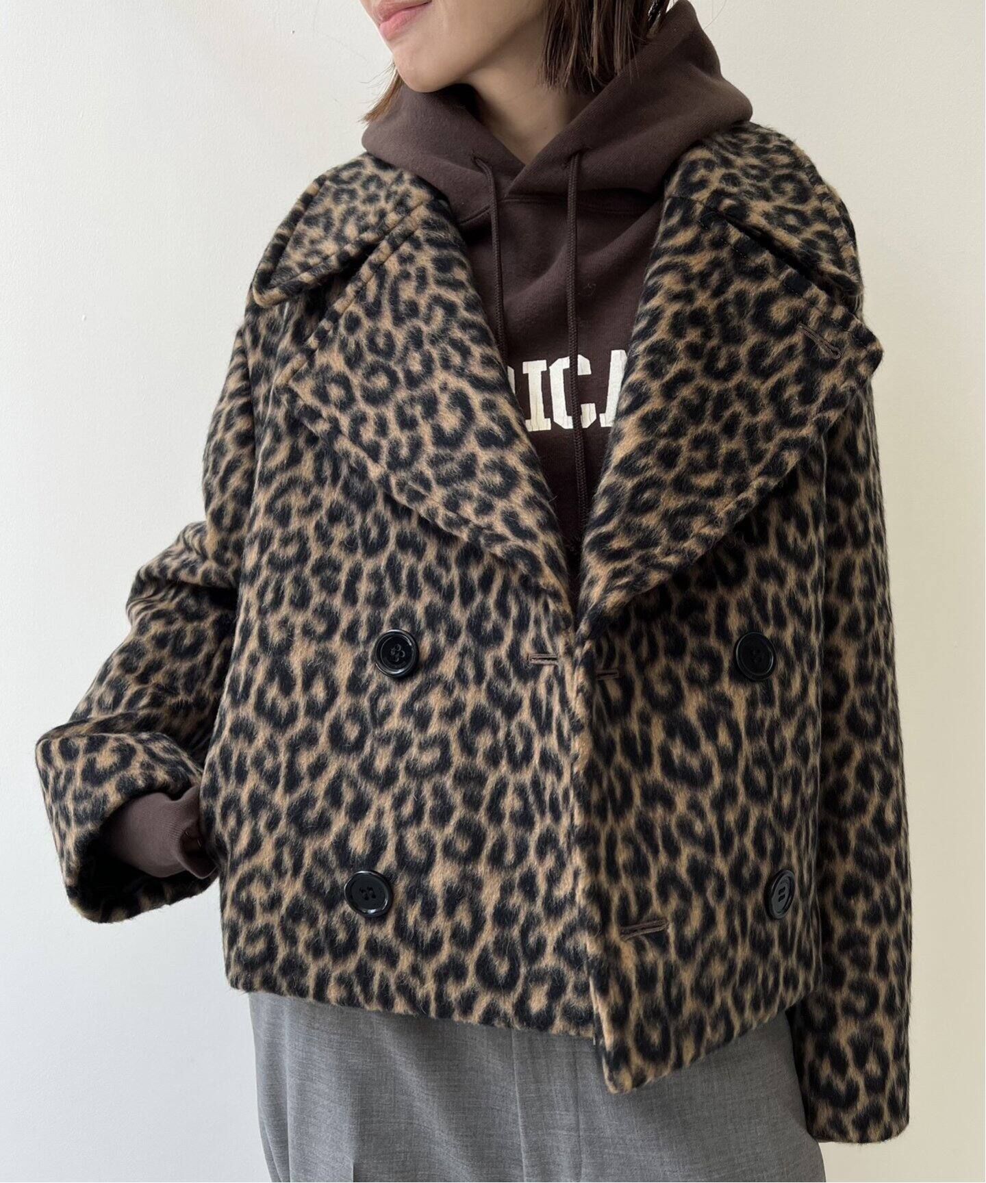 MADISONBLUE/マディソンブルー】PEA JACKET LEOPARD（その他ブルゾン 