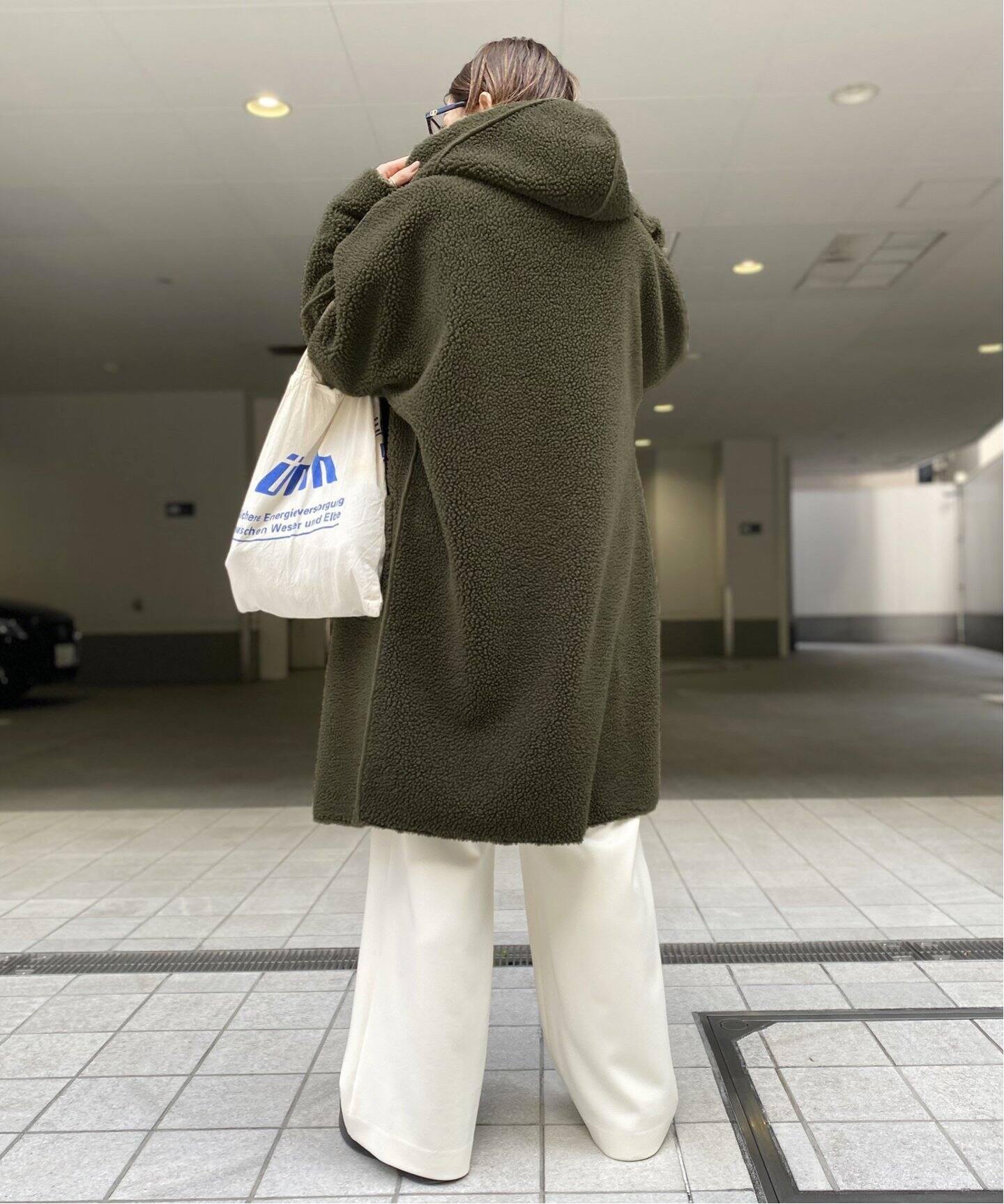 Lou Andrea/ルーアンドレア】Mouton Fake Hood Coat（その他ブルゾン 
