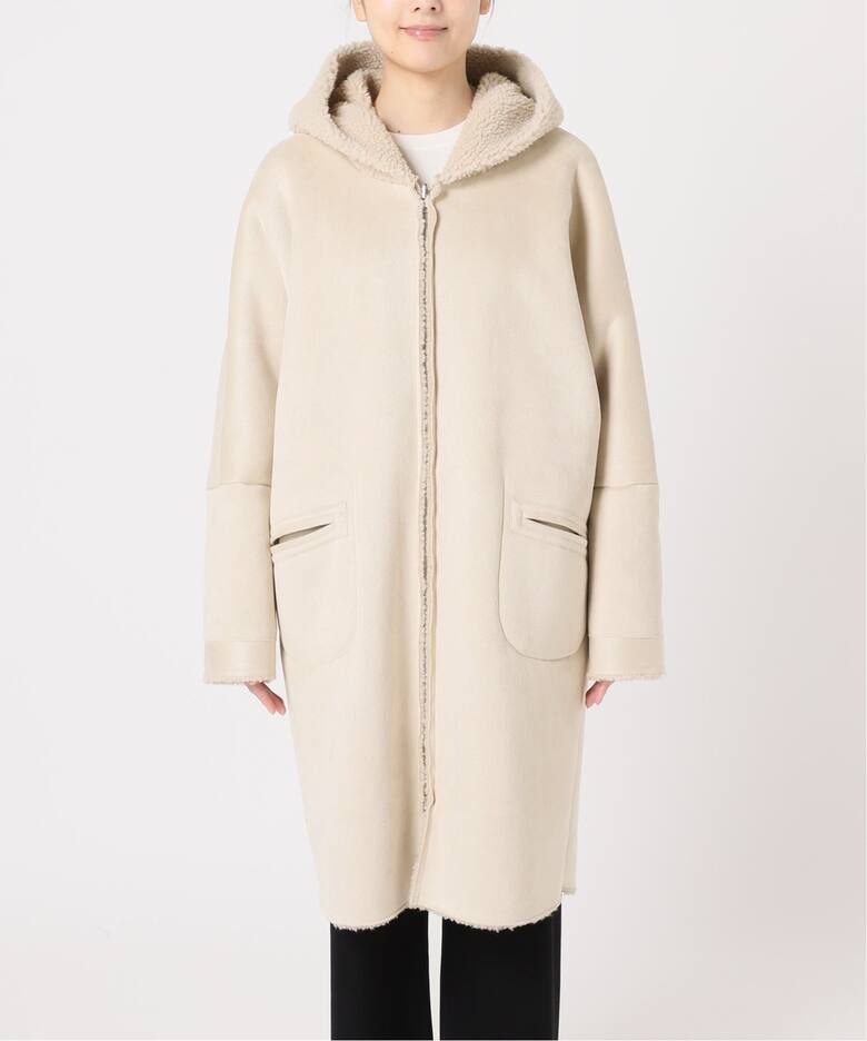 Lou Andrea/ルーアンドレア】Mouton Fake Hood Coat（その他 