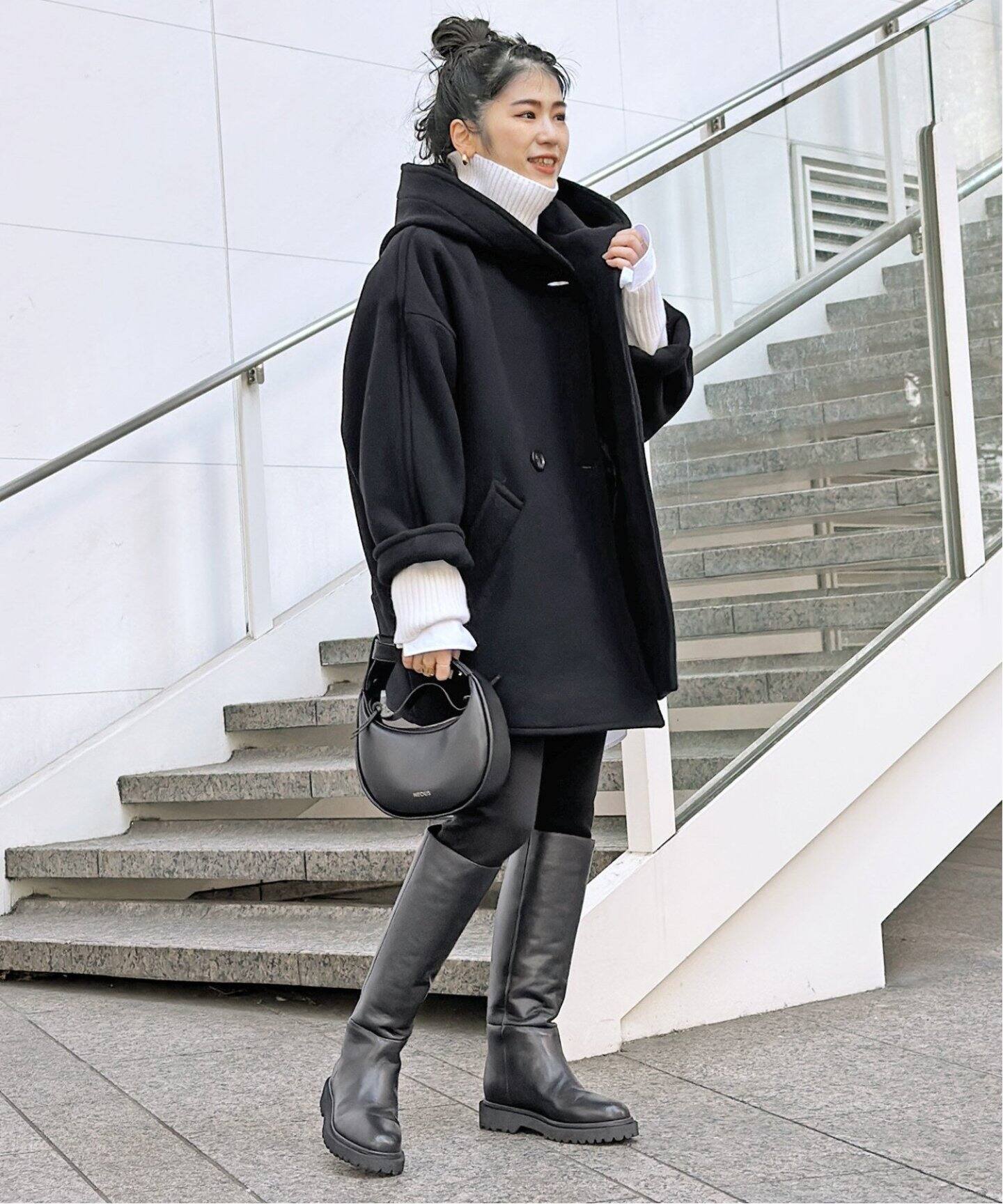 追加》ライトモッサオーバーフーディーコート（フードコート）｜AP 