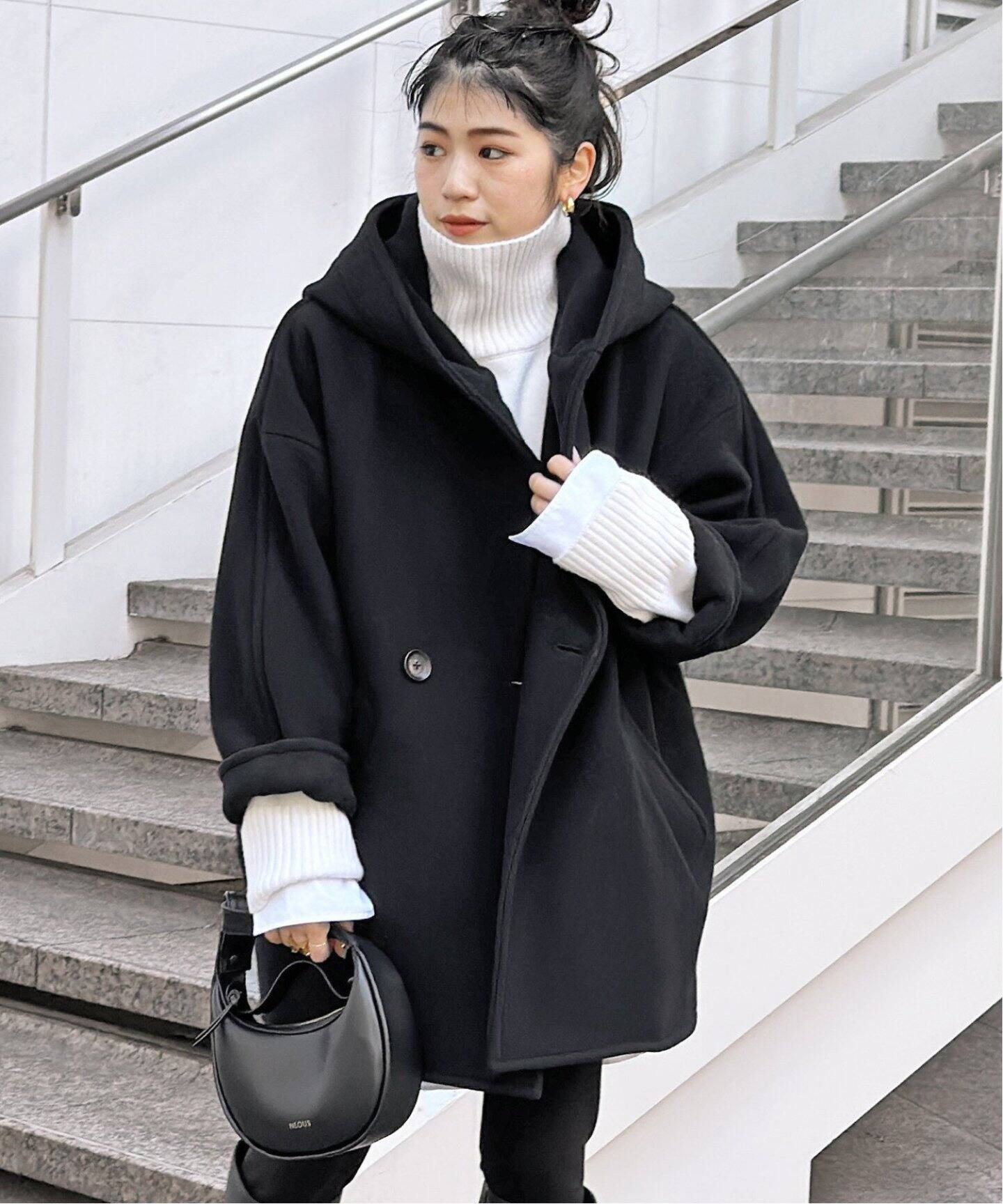 AP STUDIO/ライトモッサオーバーフーディーコート/38 慶ん 