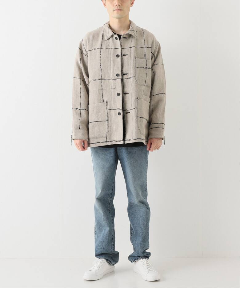【ANCELLM / アンセルム】DRAWING CHECK LINEN COVERALL（カバーオール）｜WISM（ウィズム）の通販