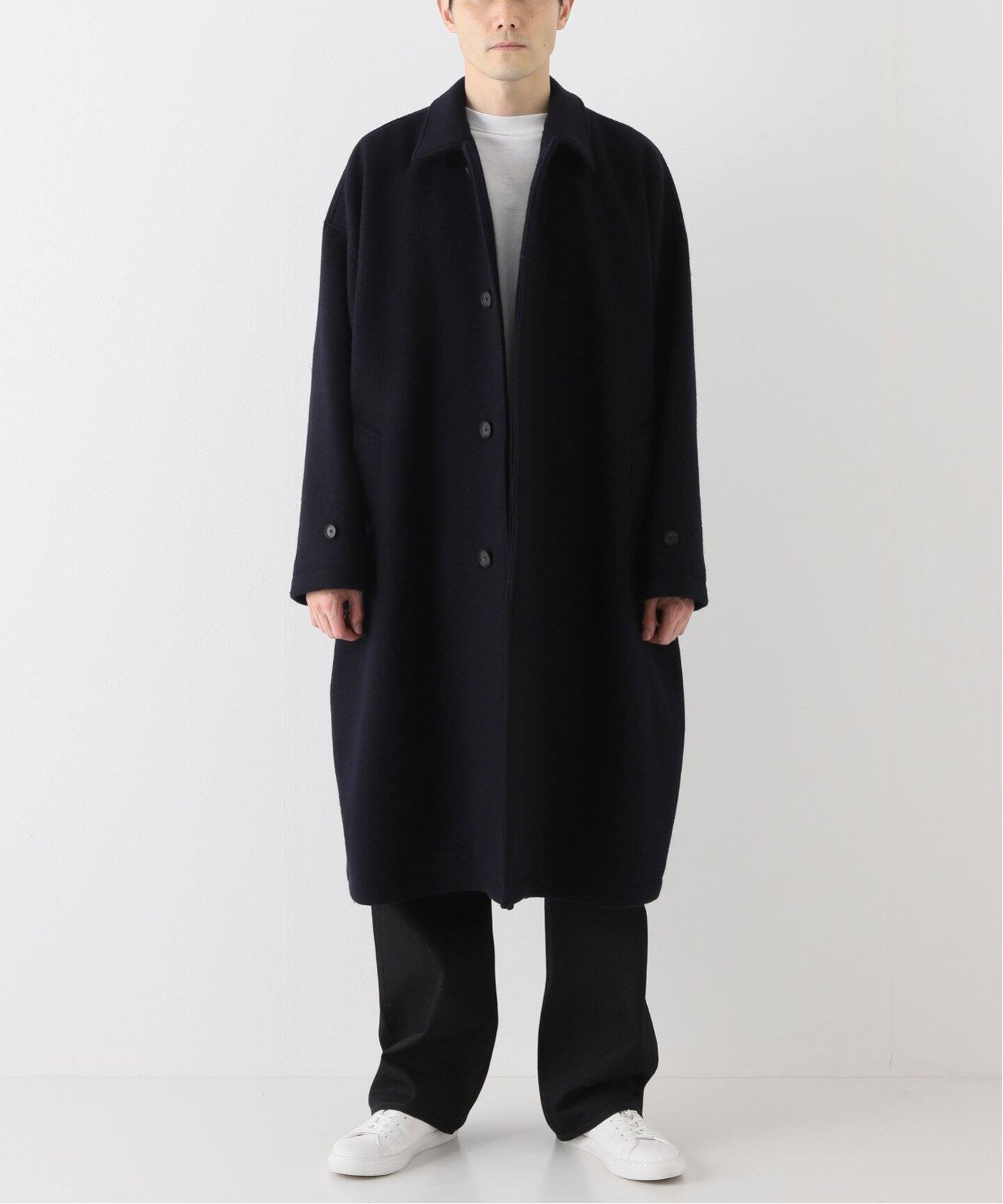 SEEALL / シーオール】COCOON BALMACAAN COAT（ステンカラーコート  