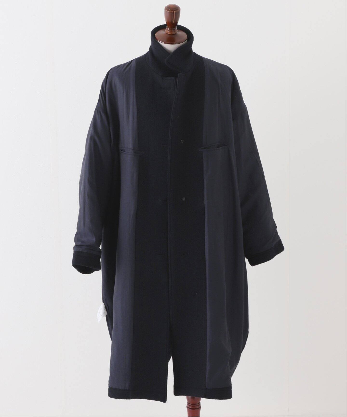 SEEALL / シーオール】COCOON BALMACAAN COAT（ステンカラーコート  