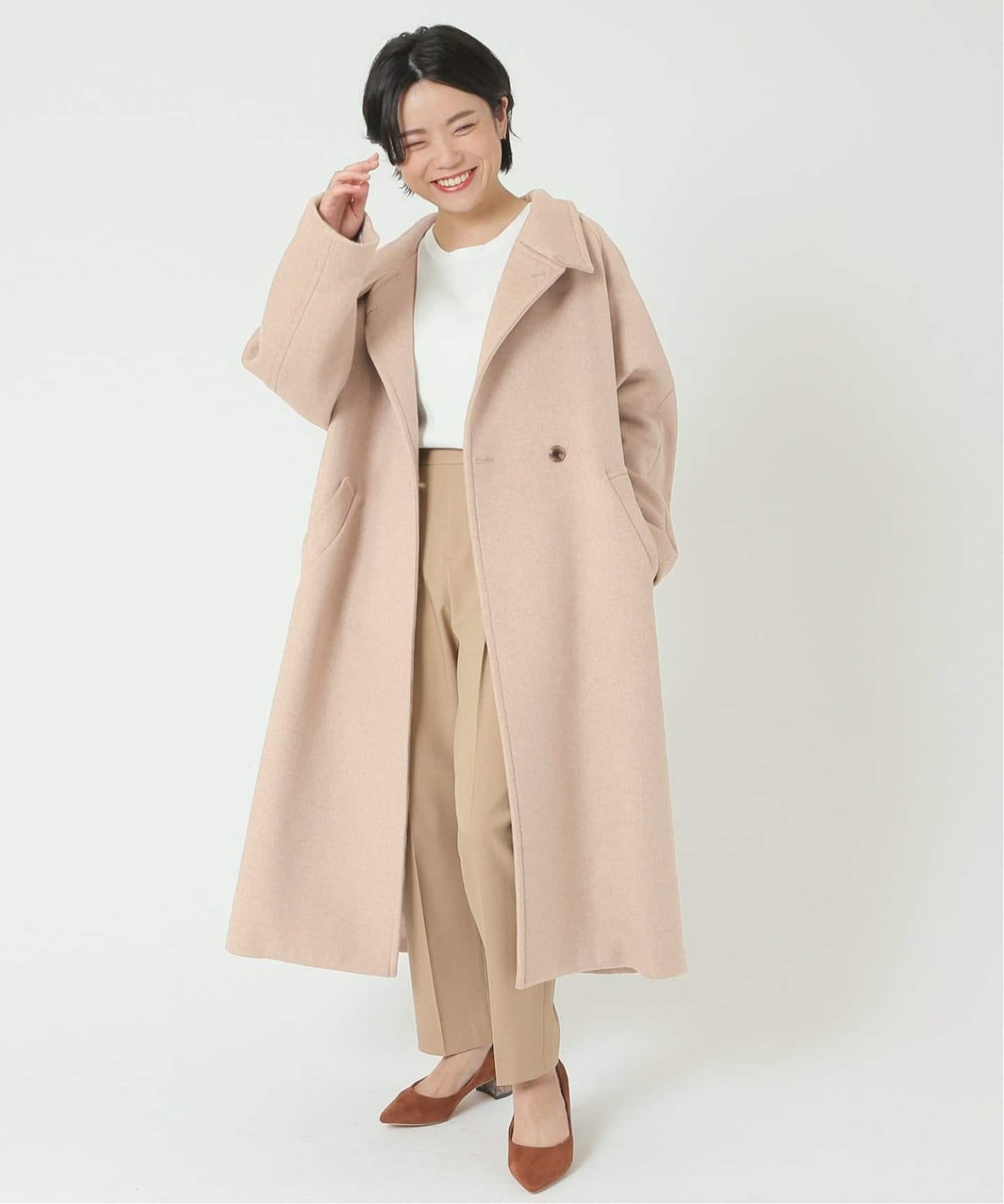 完売品☆B.C STOCK Wビーバーロングチェスター