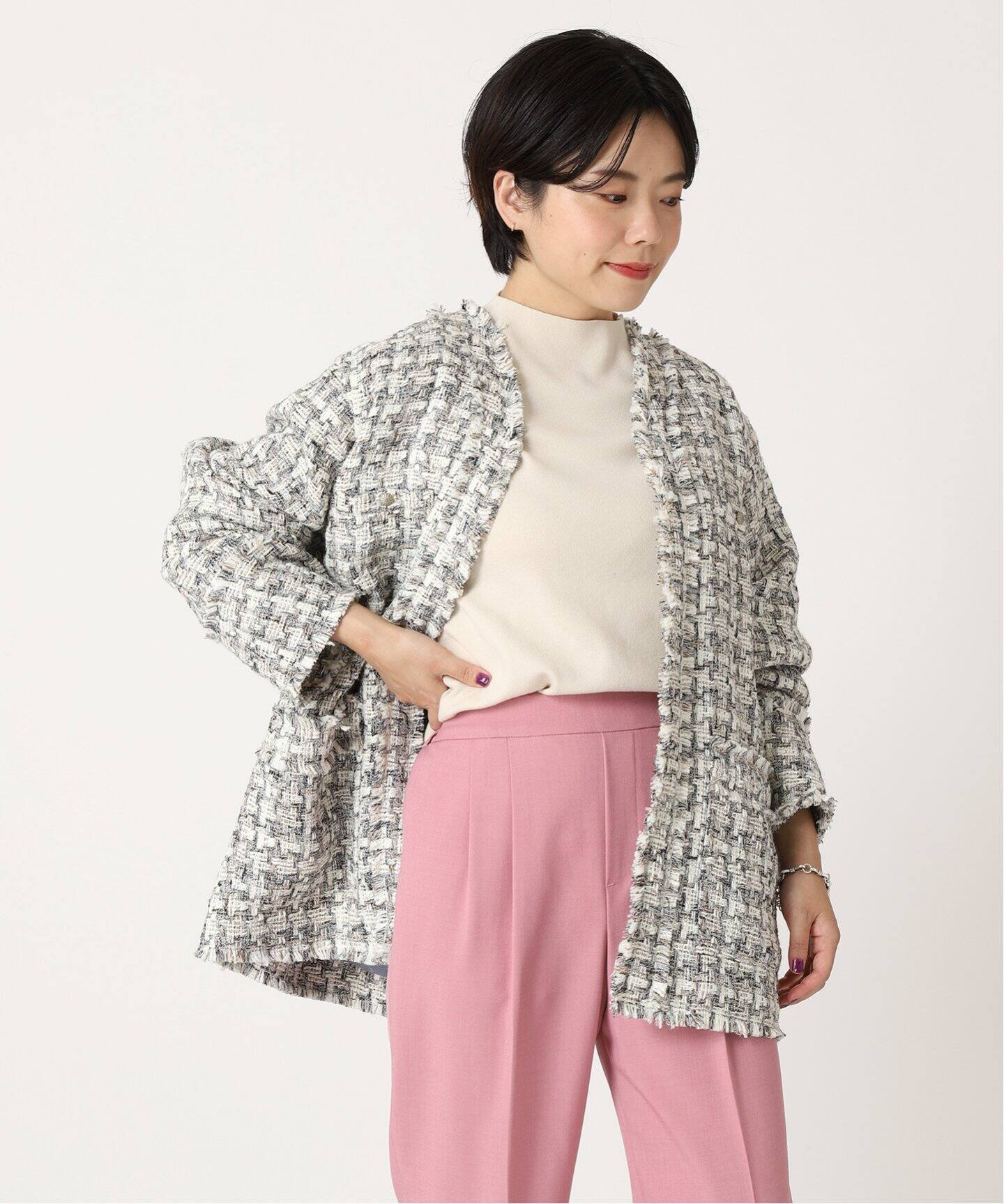 ツイード ジャケットコート｜B.C STOCK（ベーセーストック）公式の ...