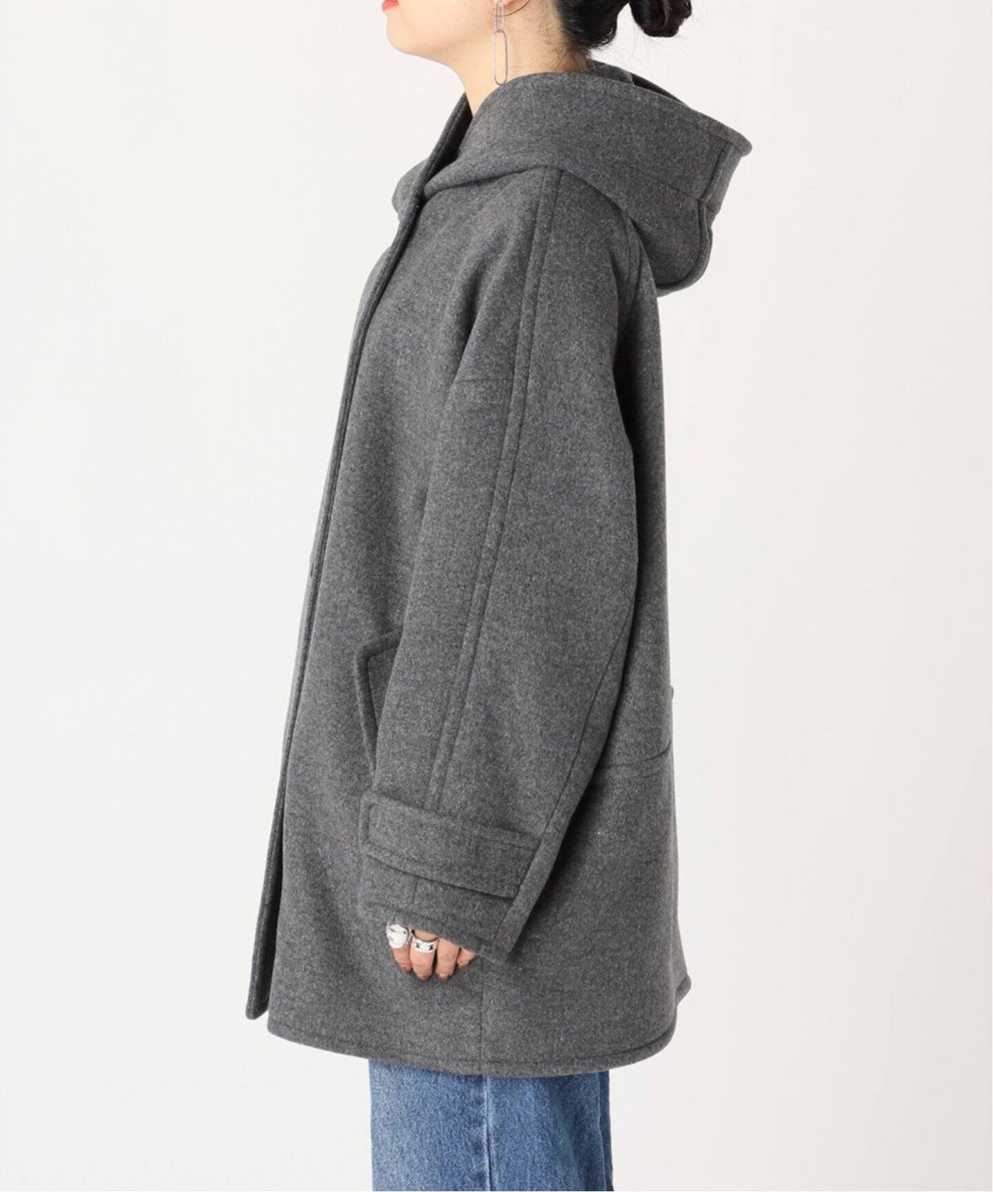 フード付きミドル丈コクーンコート（その他ブルゾン／アウター）｜B.C  