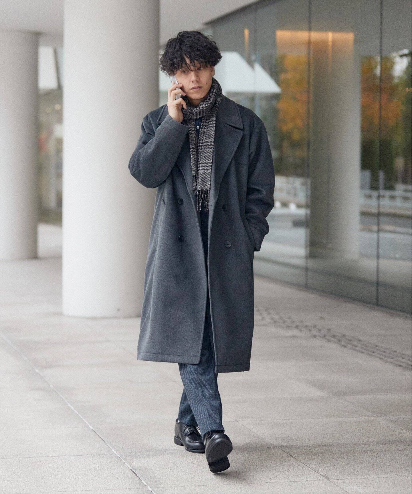 オーバーサイズ ビーバーダブルコート（チェスターコート）｜B.C STOCK  