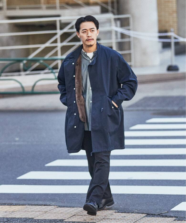 オーバーサイズモッズコート with ファーライナー（モッズコート  