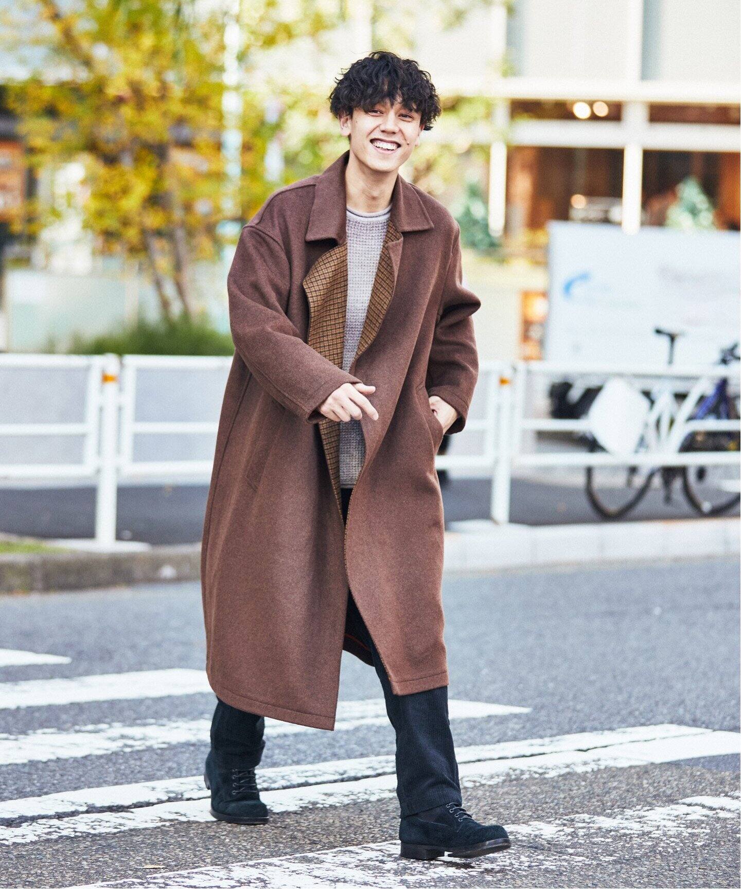 OPAQUE.CLIP スペリオルウールリバーコート チェスターコート k001  