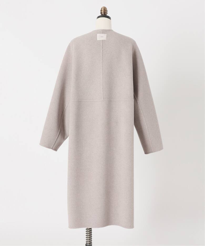 追加》ノンミュールジングウールリバーコート（ノーカラーコート  