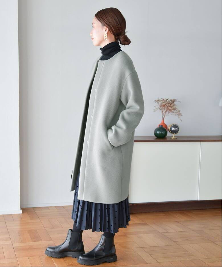 ラムウールノーカラーコート（ノーカラーコート）｜IENA（イエナ）の  