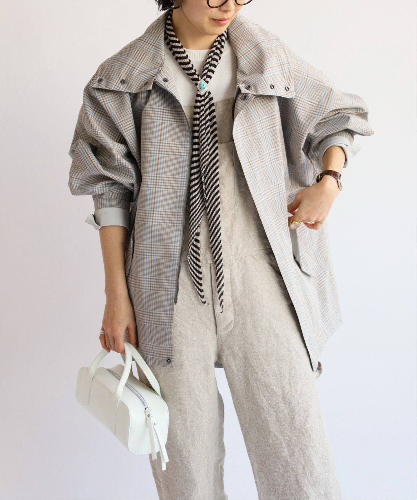 VACHEMENT/ヴァシュモン】チェックショートコート◇（その他ブルゾン  