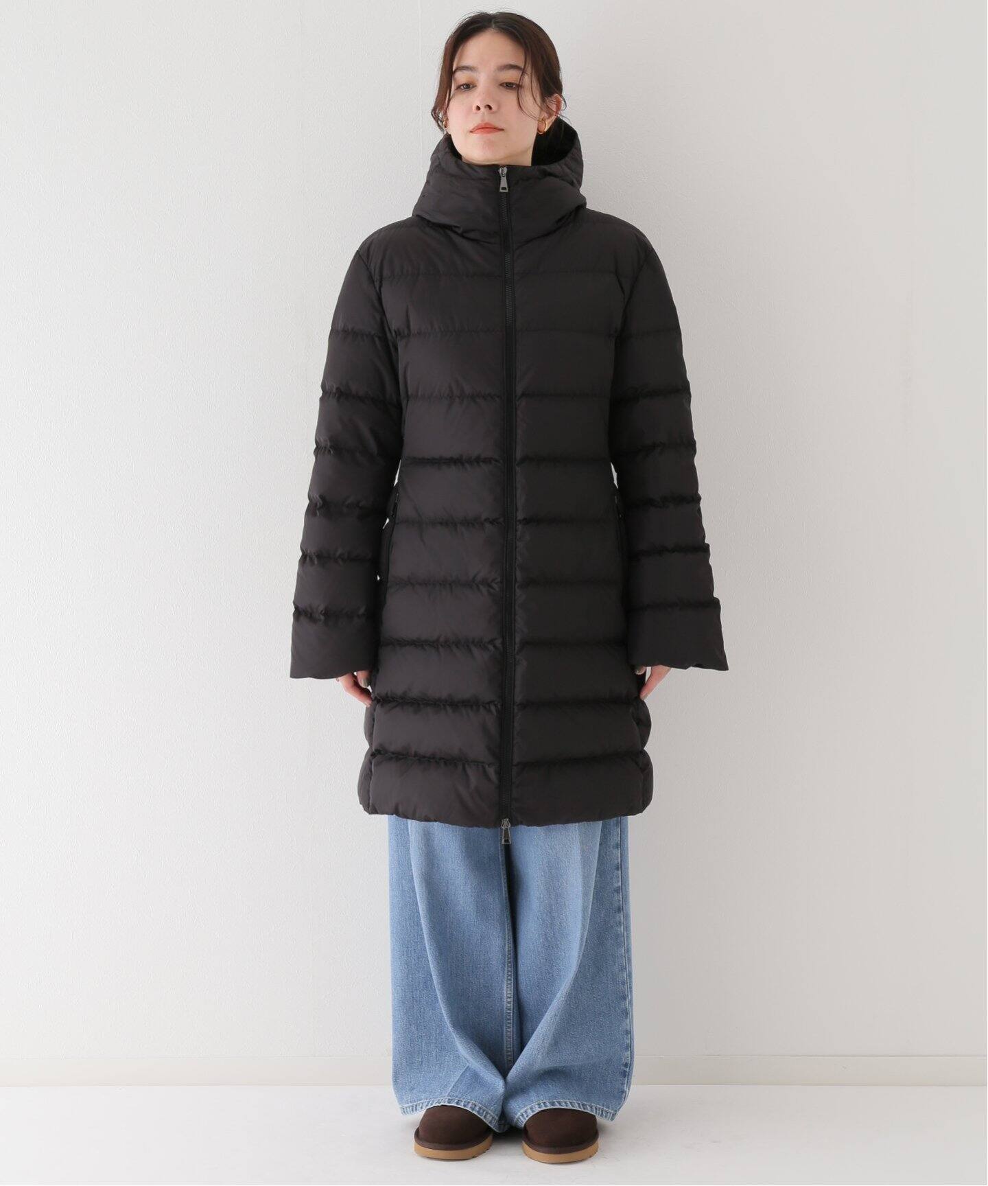 モンクレール キッズダウン 2A 女の子用 ネイビー ロング 