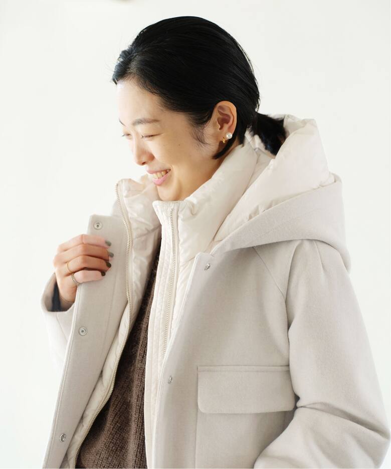 WOOLRICH/ウールリッチ】SIDELINE 2in1ダウン フードコート（フード  