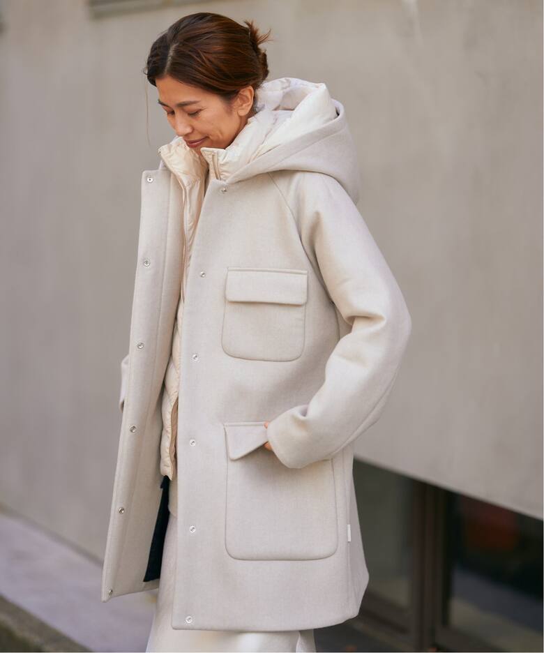 新品 IENA WOOLRICH ウールリッチ2in1ダウン フードコート 