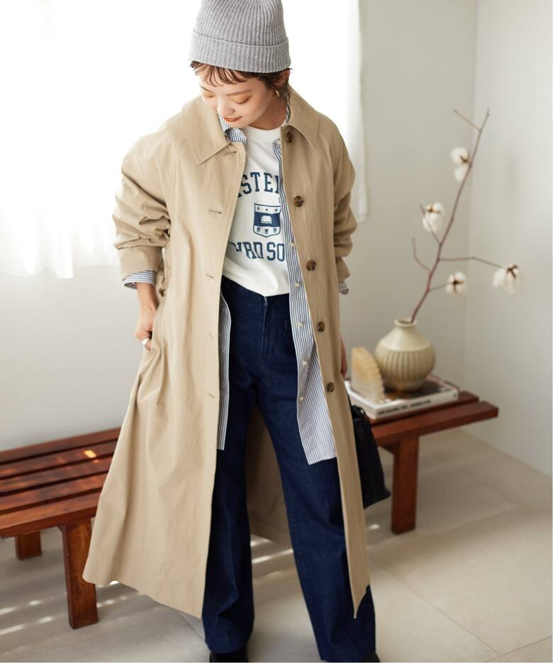 塩縮ウェザーステンコート（ステンカラーコート）｜SLOBE IENA  