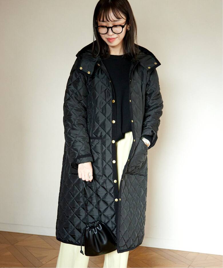 TRADITIONAL WEATHERWEAR 】SLOBE別注 ARKLEY W/フードロングコート 