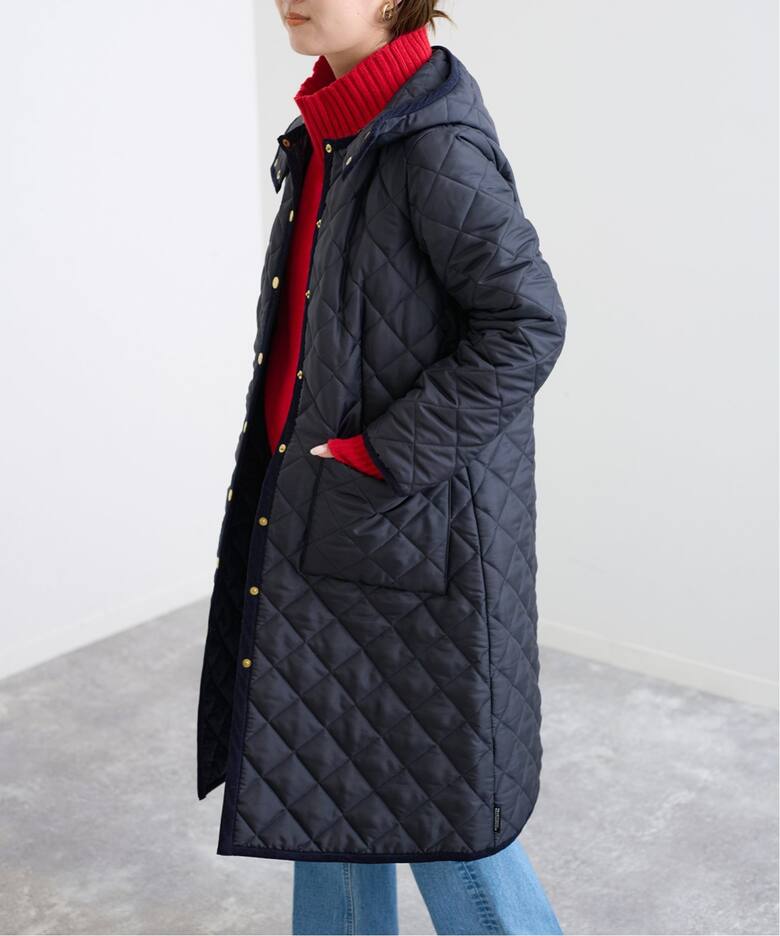 TRADITIONAL WEATHERWEAR 】SLOBE別注 ARKLEY W/フードロングコート  