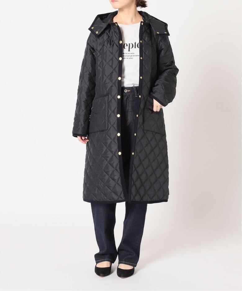 TRADITIONAL WEATHERWEAR 】SLOBE別注 ARKLEY W/フードロングコート 