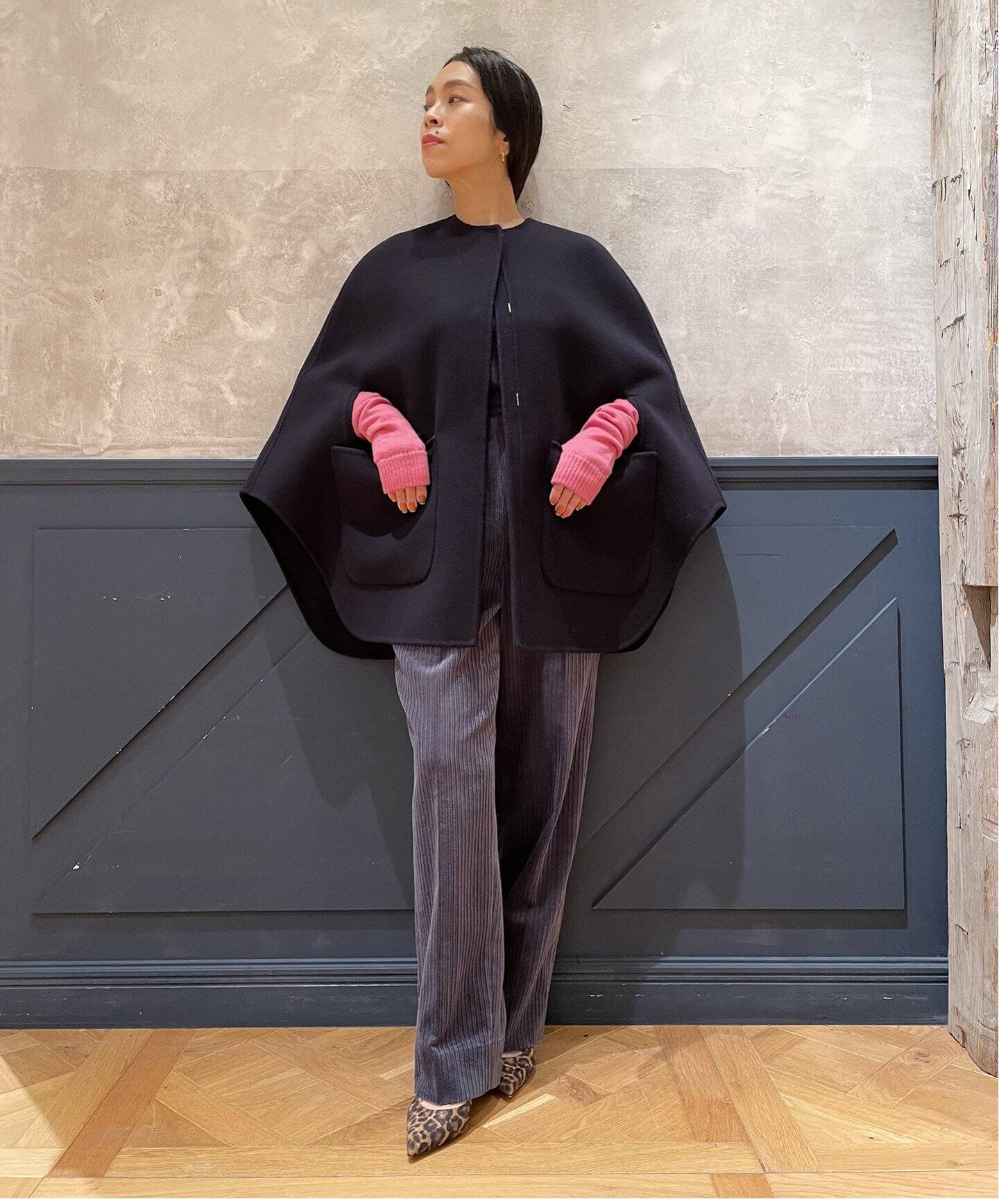 IENA LA BOUCLE S160 ダブルフェイスマントショートコート 