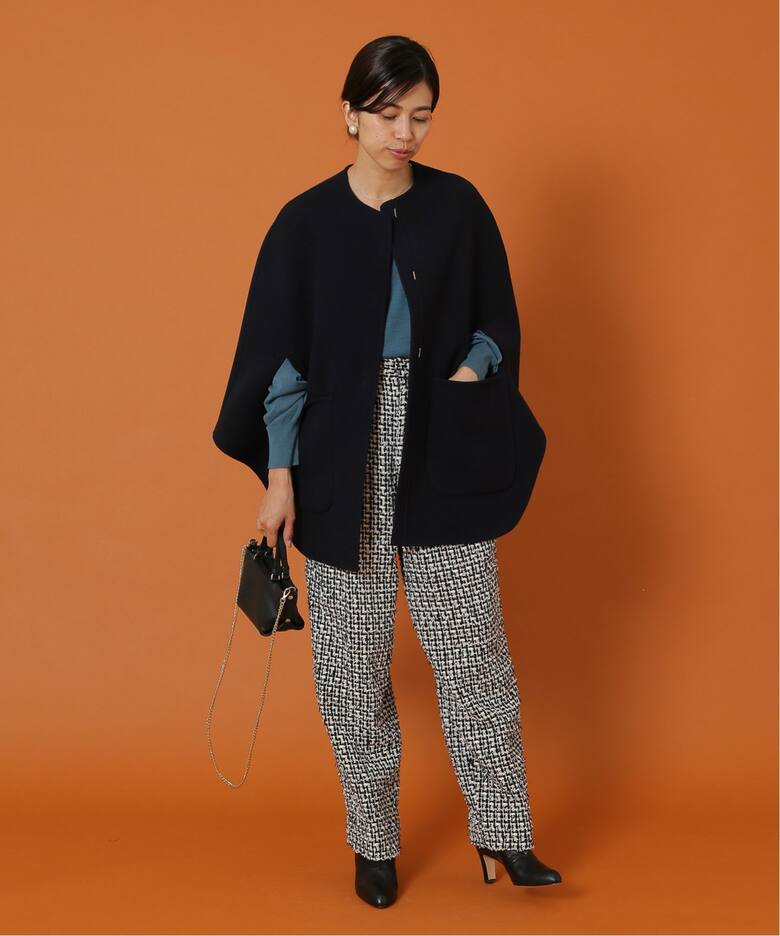 IENA LA BOUCLE S160ダブルフェイスマントショートコート（その他  