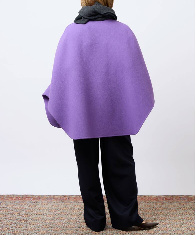 IENA LA BOUCLE S160 ダブルフェイスマントショートコート - ポンチョ  