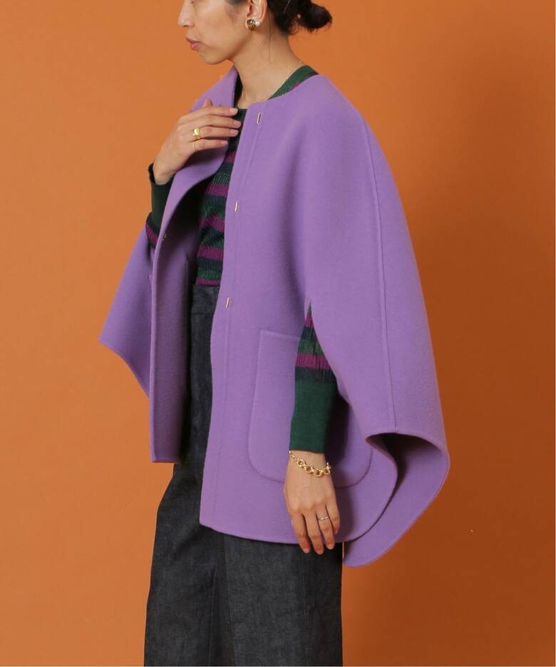 IENA LA BOUCLE S160ダブルフェイスマントショートコート（その他  