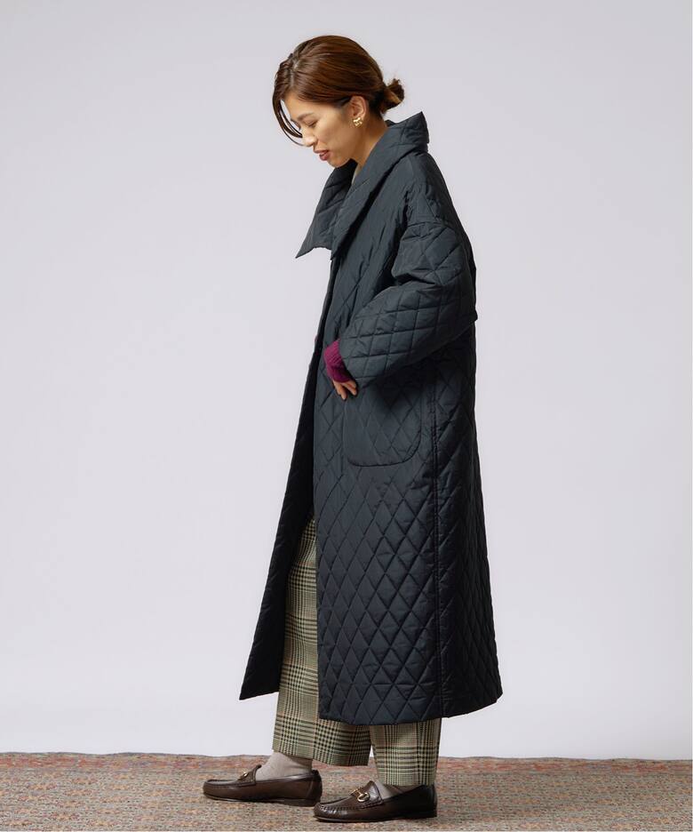 IENA LA BOUCLE PEタフタキルティングコート（その他ブルゾン  