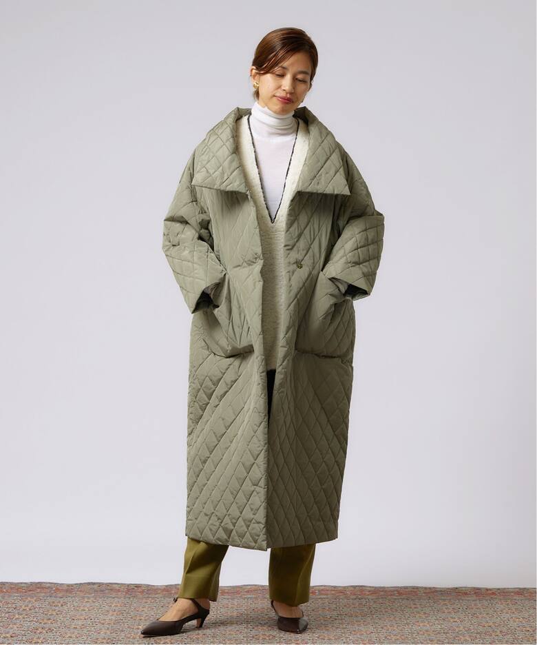 IENA LA BOUCLE PEタフタキルティングコート（その他ブルゾン  