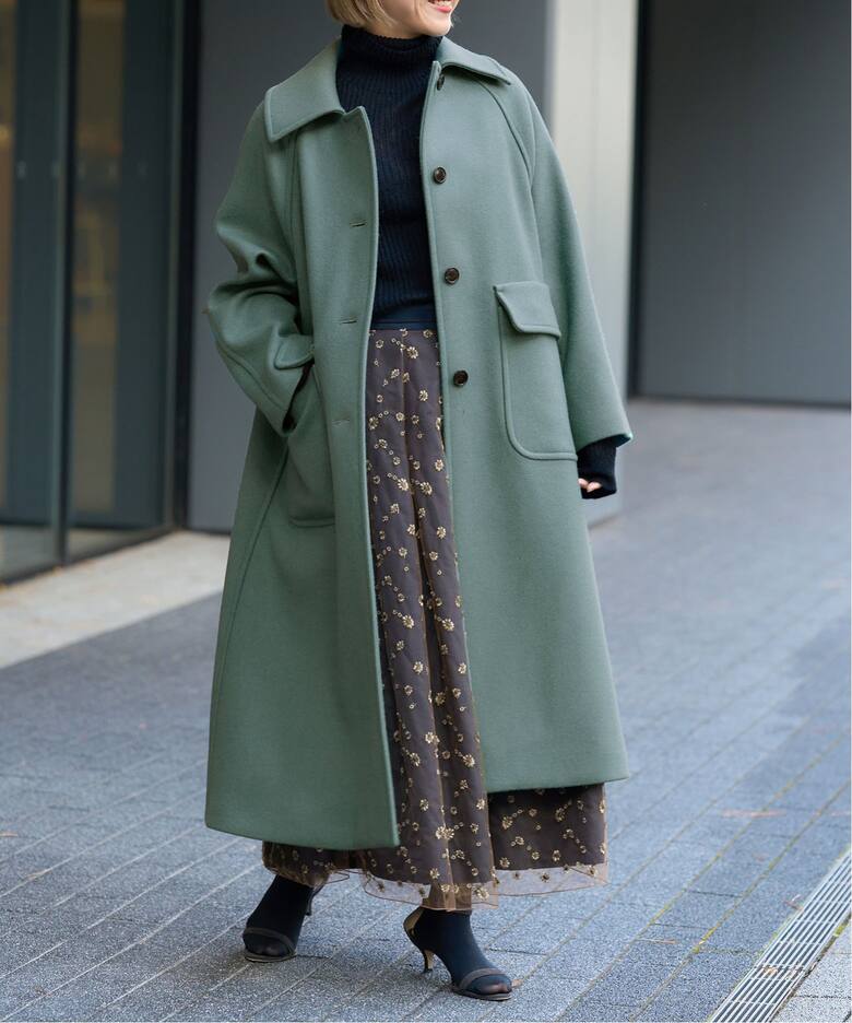 IENA LA BOUCLE メルトンステンコート（ステンカラーコート）｜IENA 