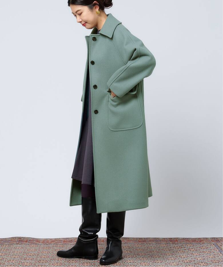 IENA LA BOUCLE メルトンステンコート（ステンカラーコート）｜IENA 