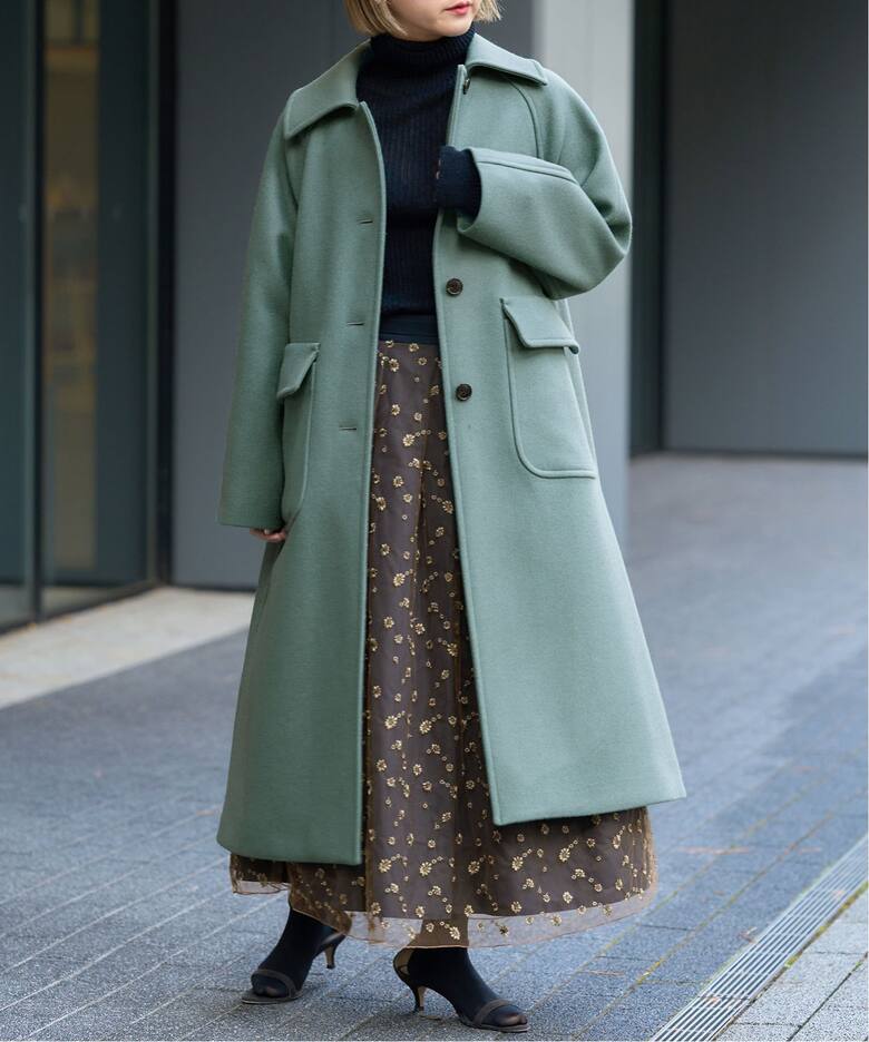 IENA LA BOUCLE メルトンステンコート（ステンカラーコート）｜IENA 