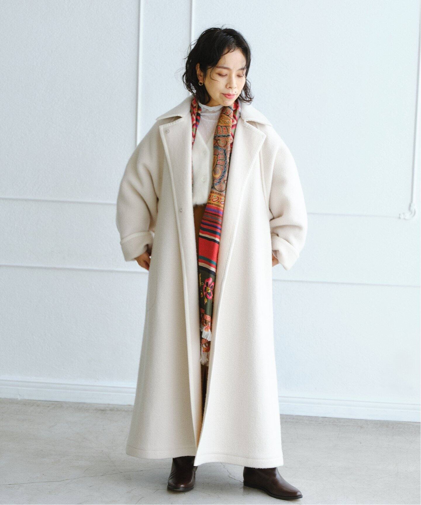 IENA イエナウールオーバーサイズコートウールコート 