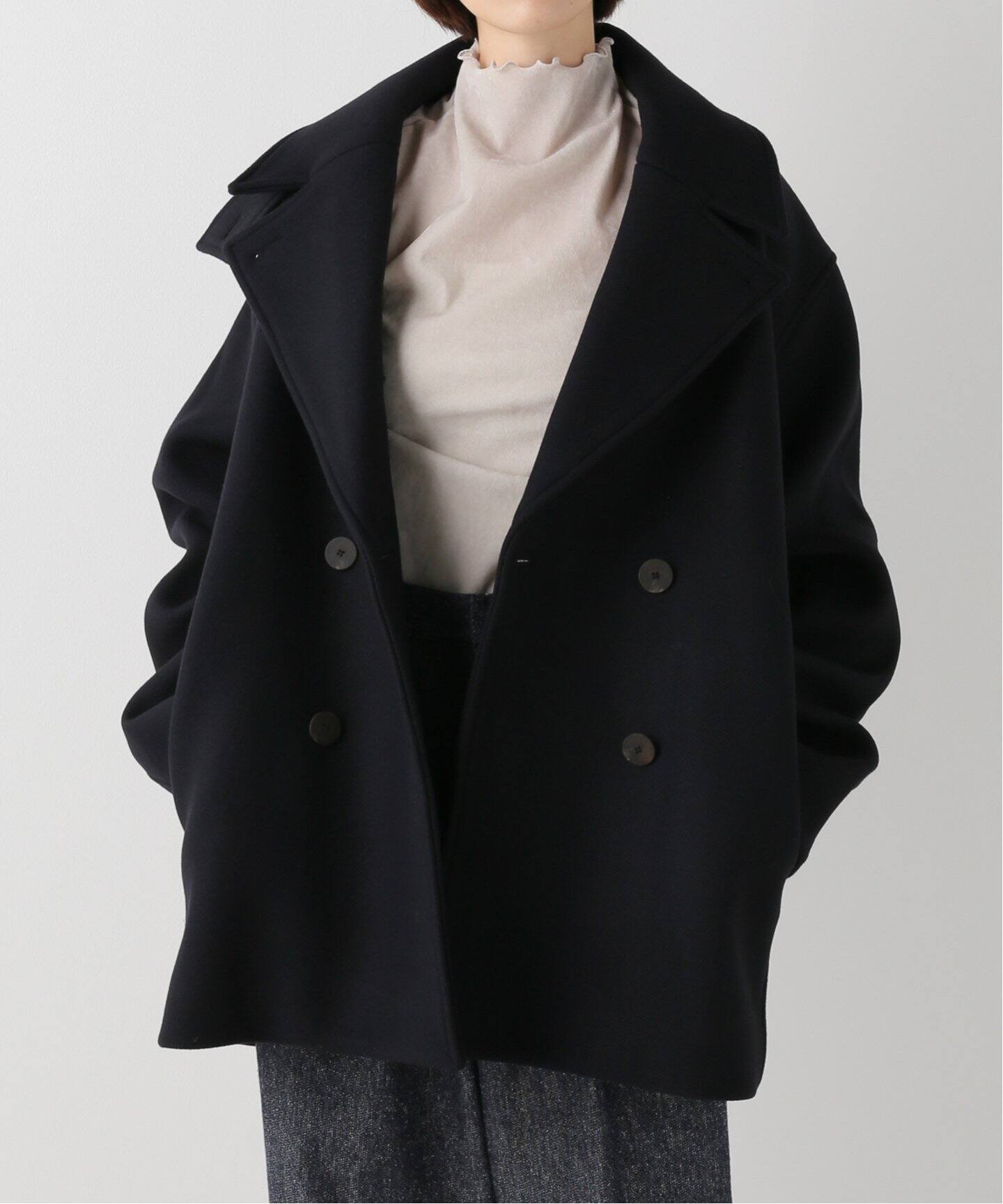 STUDIO NICHOLSON/スタジオ ニコルソン】DOUBLE BREASTED Pコート  