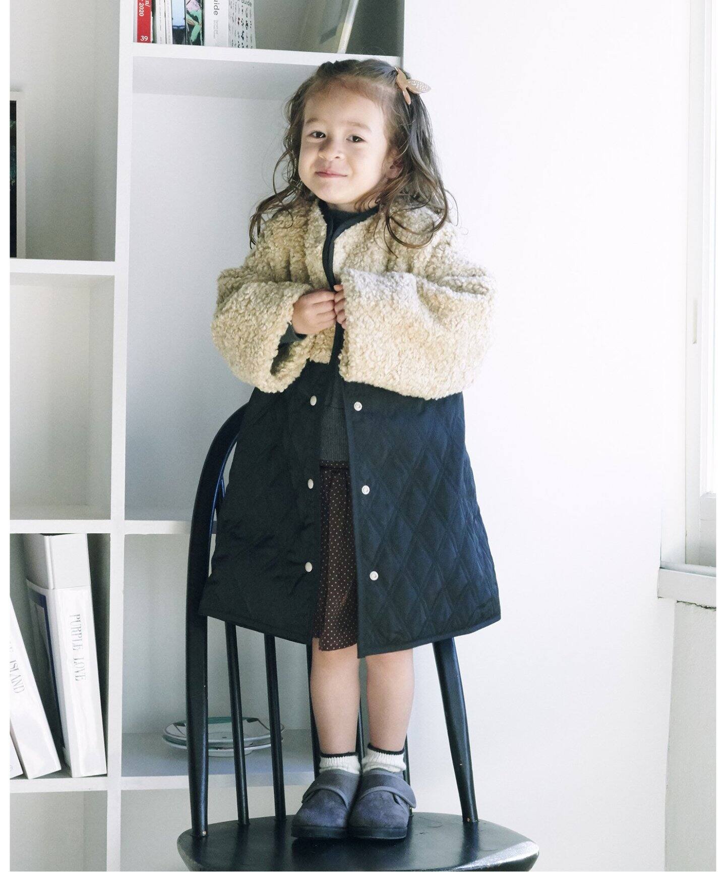 ボア*キルティングコート kids(100cm-150cm)（キッズウェア）｜IENA  