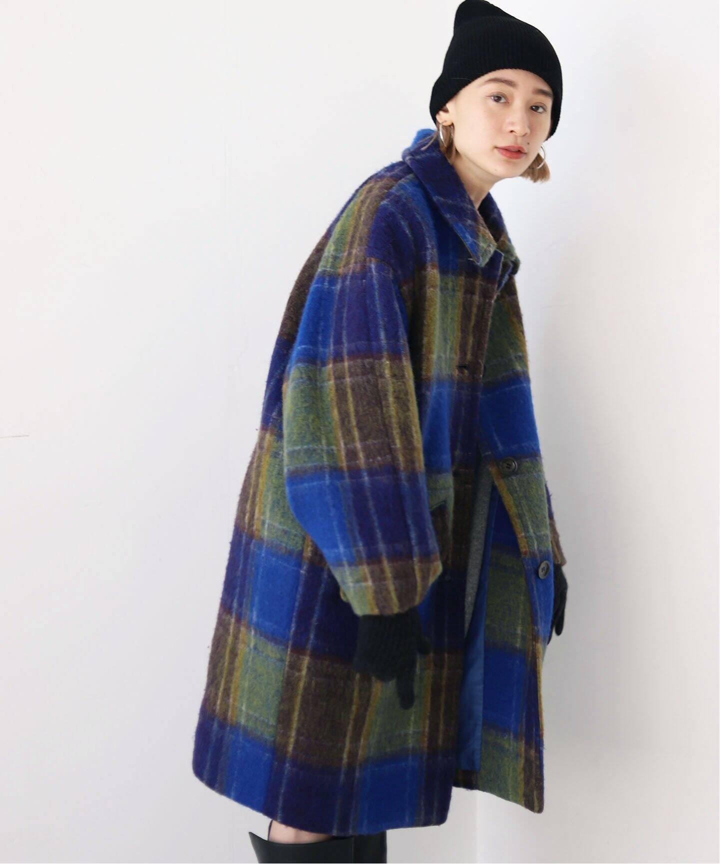 SLOBE citron.Mapel ステンカラーコクーンコート（ステンカラーコート 